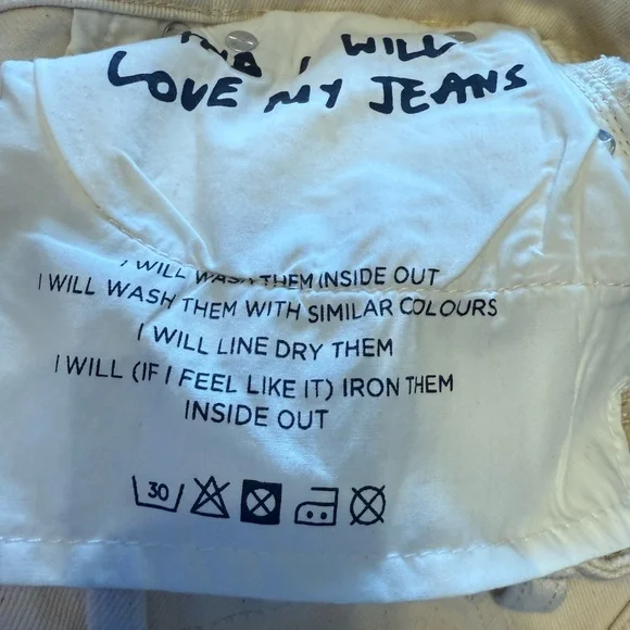 NWT Boden Cropped Flare High-Rise Jeans Cream Size 18 US - Picture 10 of 14